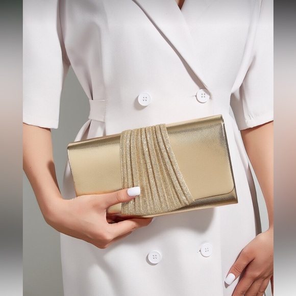 Elegant Gold Clutch Bag